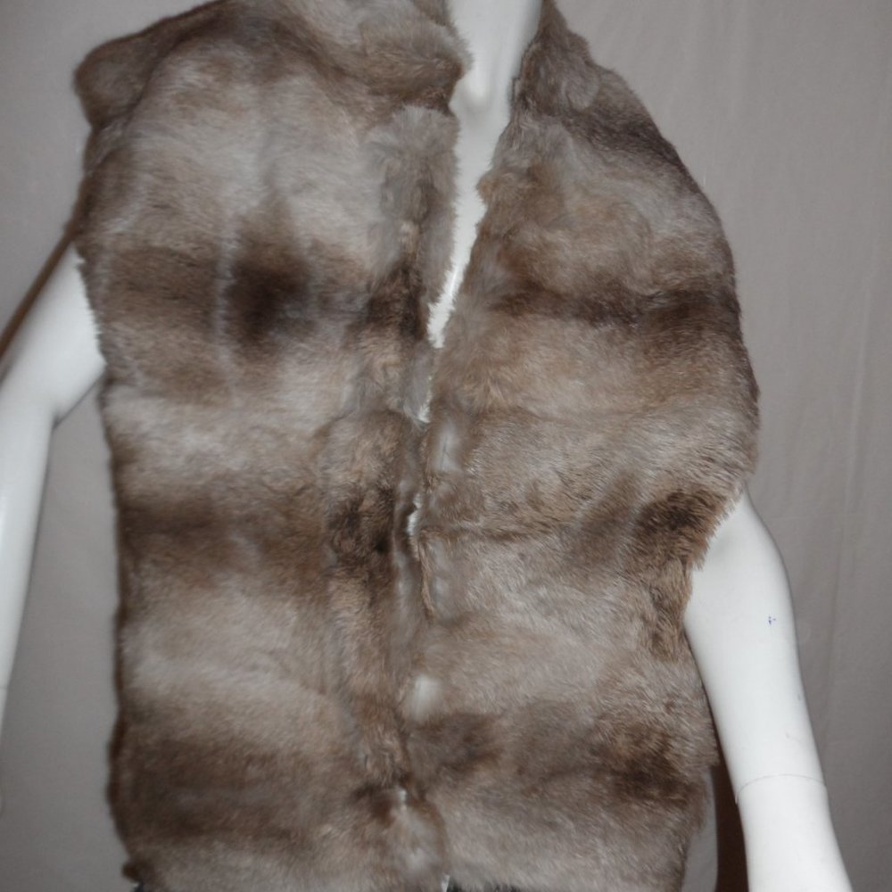CINZIA ROCCA  COLLAR 100%RABBIT FUR NWT